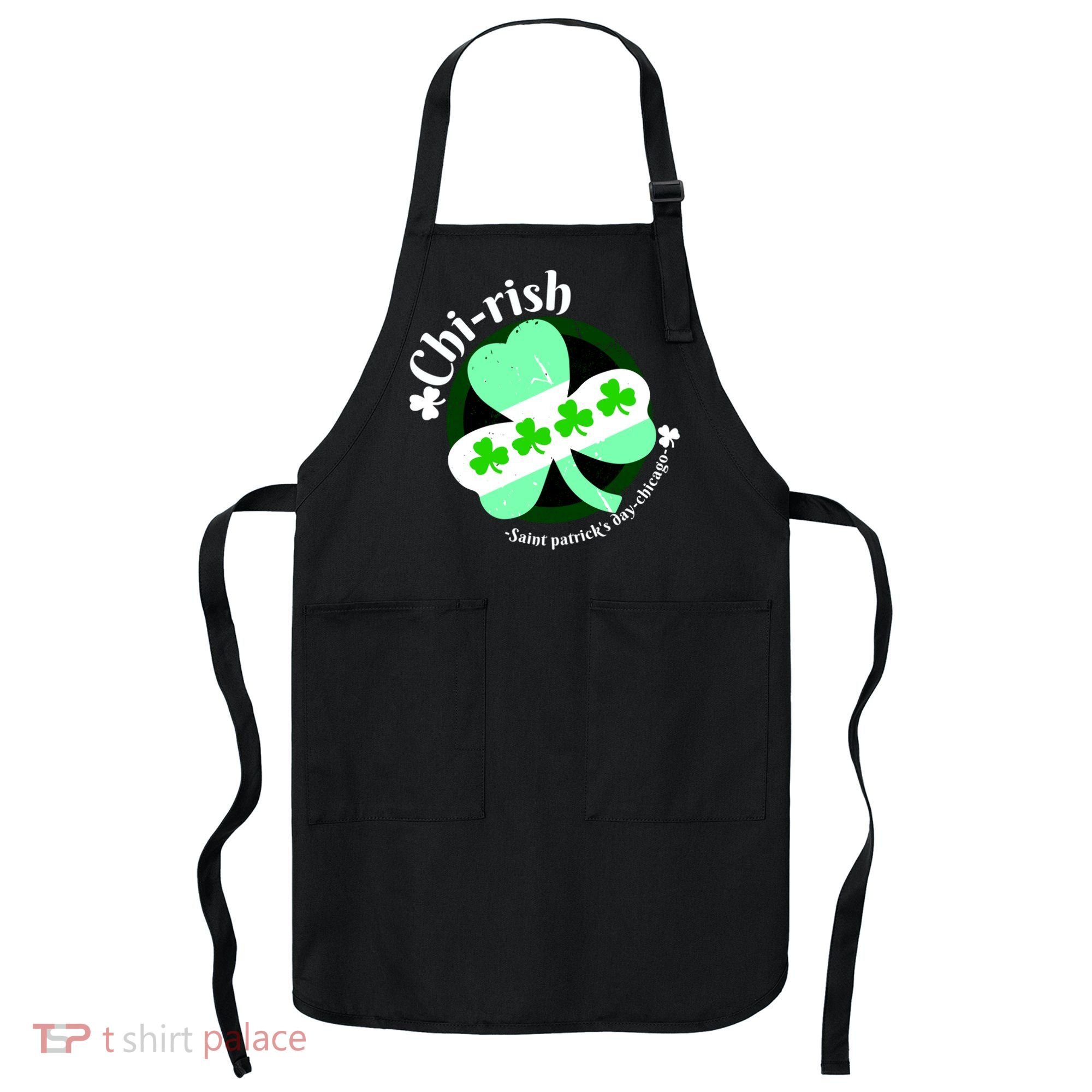 ChiRish St. Patrick's Day Chicago Irish Clover Apron