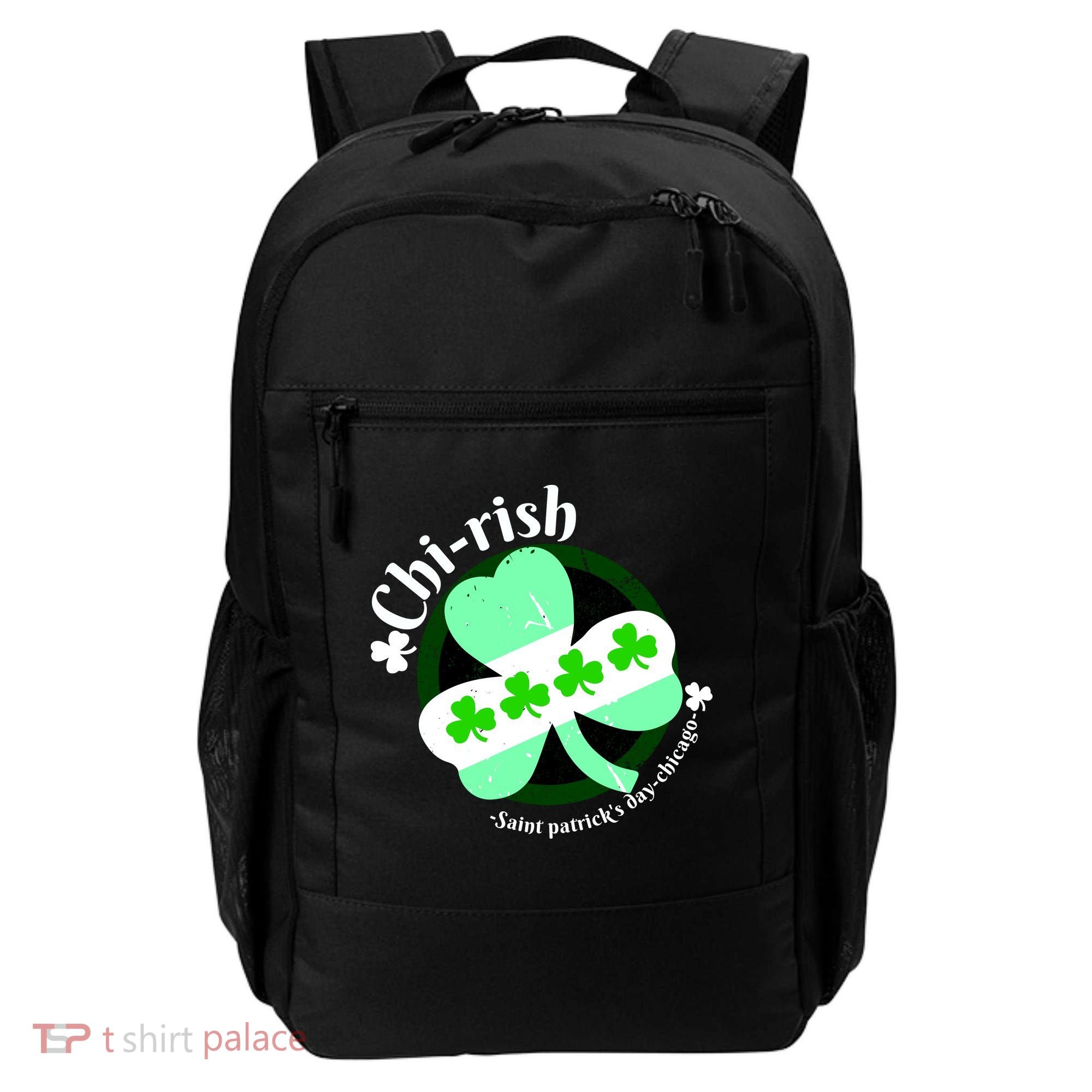 ChiRish St. Patrick's Day Chicago Irish Clover Backpack