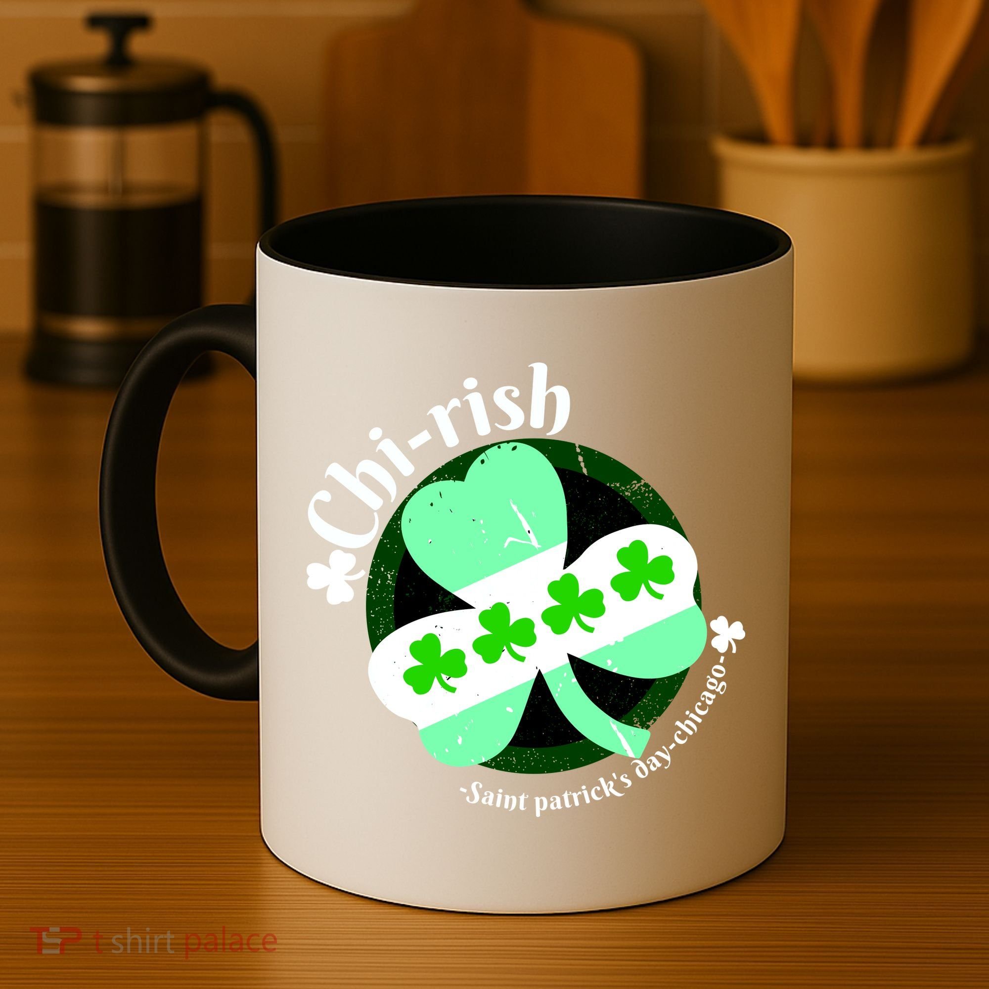 ChiRish St. Patrick's Day Chicago Irish Clover Coffee Mug