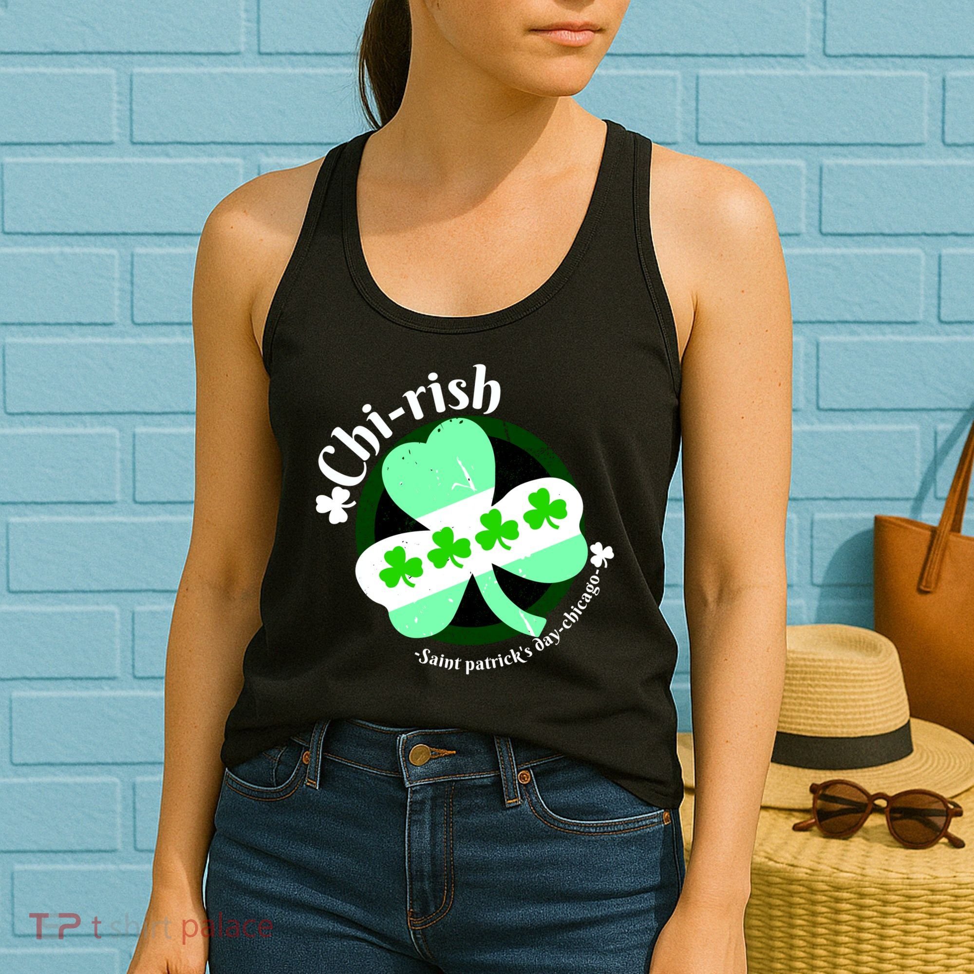 ChiRish St. Patrick's Day Chicago Irish Clover Women's Tank Top