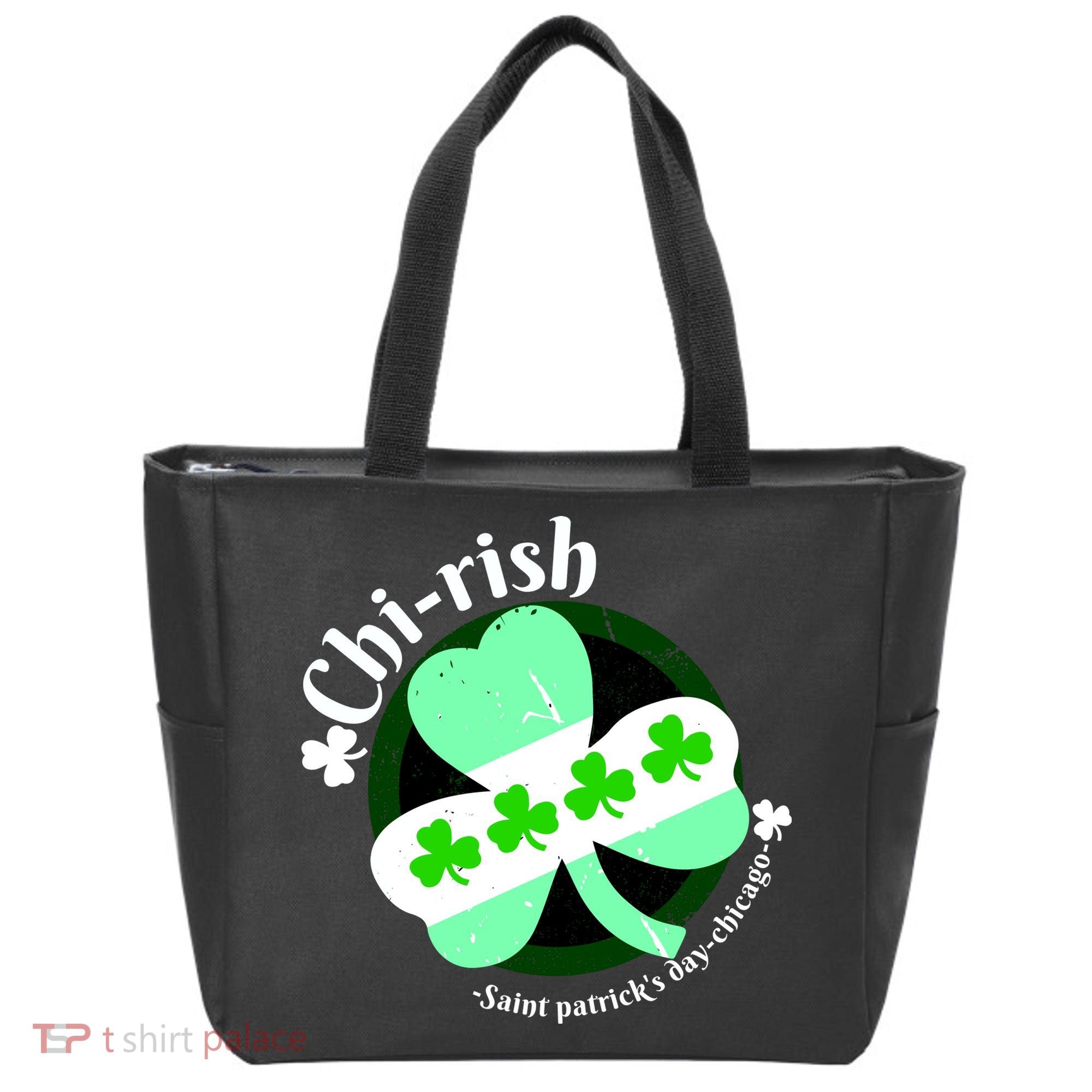 ChiRish St. Patrick's Day Chicago Irish Clover Tote Bag