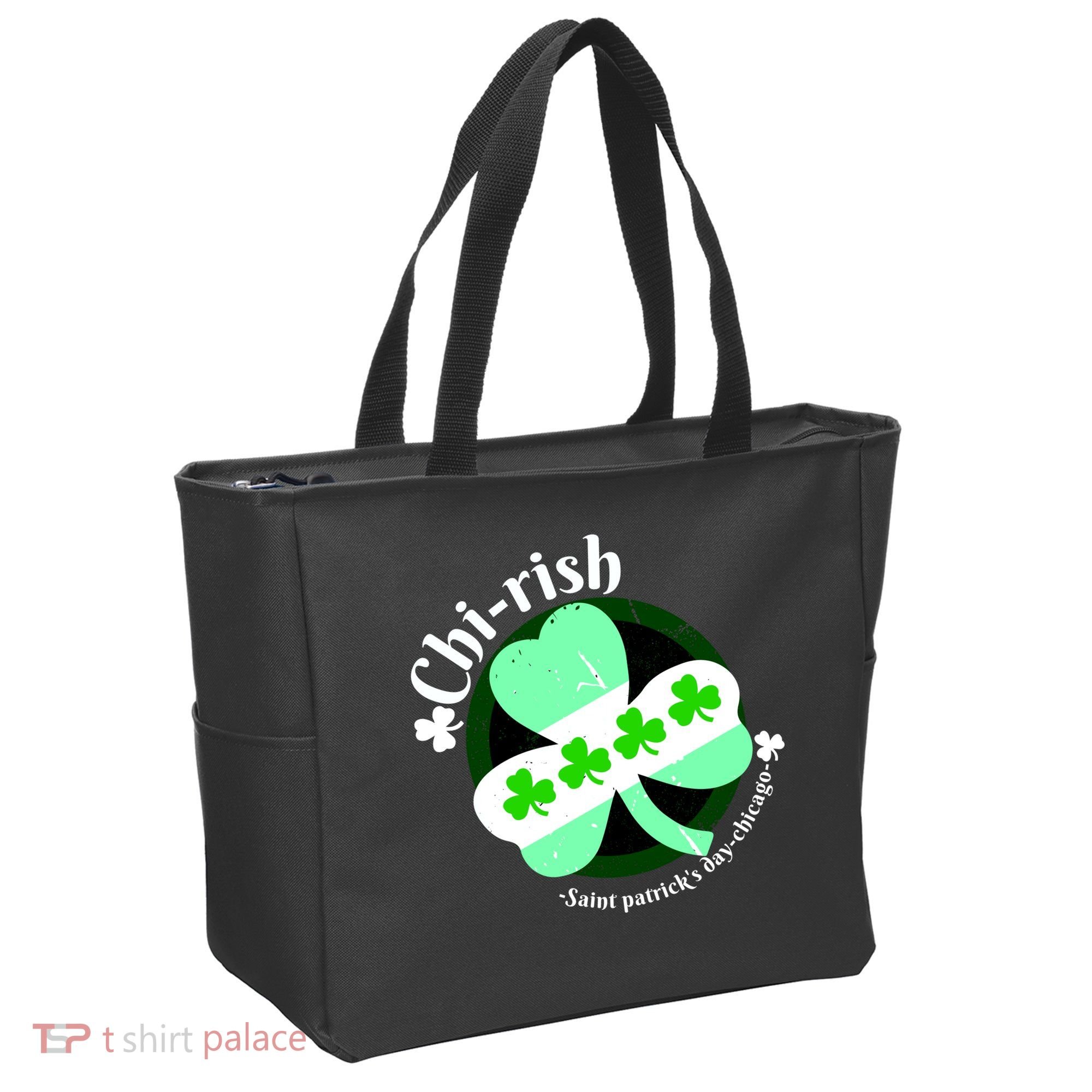 ChiRish St. Patrick's Day Chicago Irish Clover Tote Bag