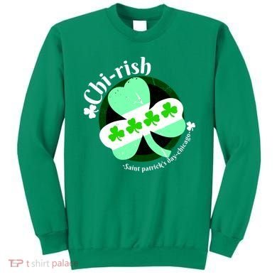 ChiRish St. Patrick's Day Chicago Irish Clover Sweatshirt