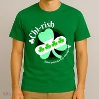 ChiRish St. Patrick's Day Chicago Irish Clover T-Shirt thumb 3