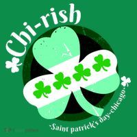 ChiRish St. Patrick's Day Chicago Irish Clover Button thumb 1