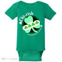 ChiRish St. Patrick's Day Chicago Irish Clover Baby Bodysuit thumb 0