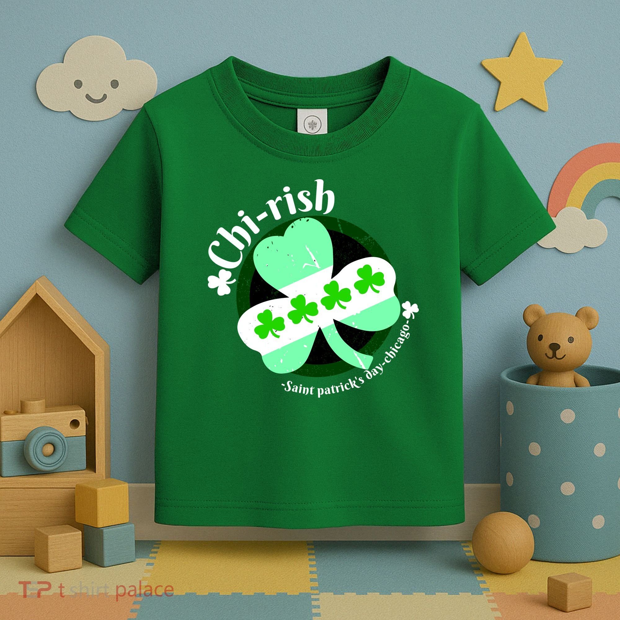 ChiRish St. Patrick's Day Chicago Irish Clover Toddler T-Shirt