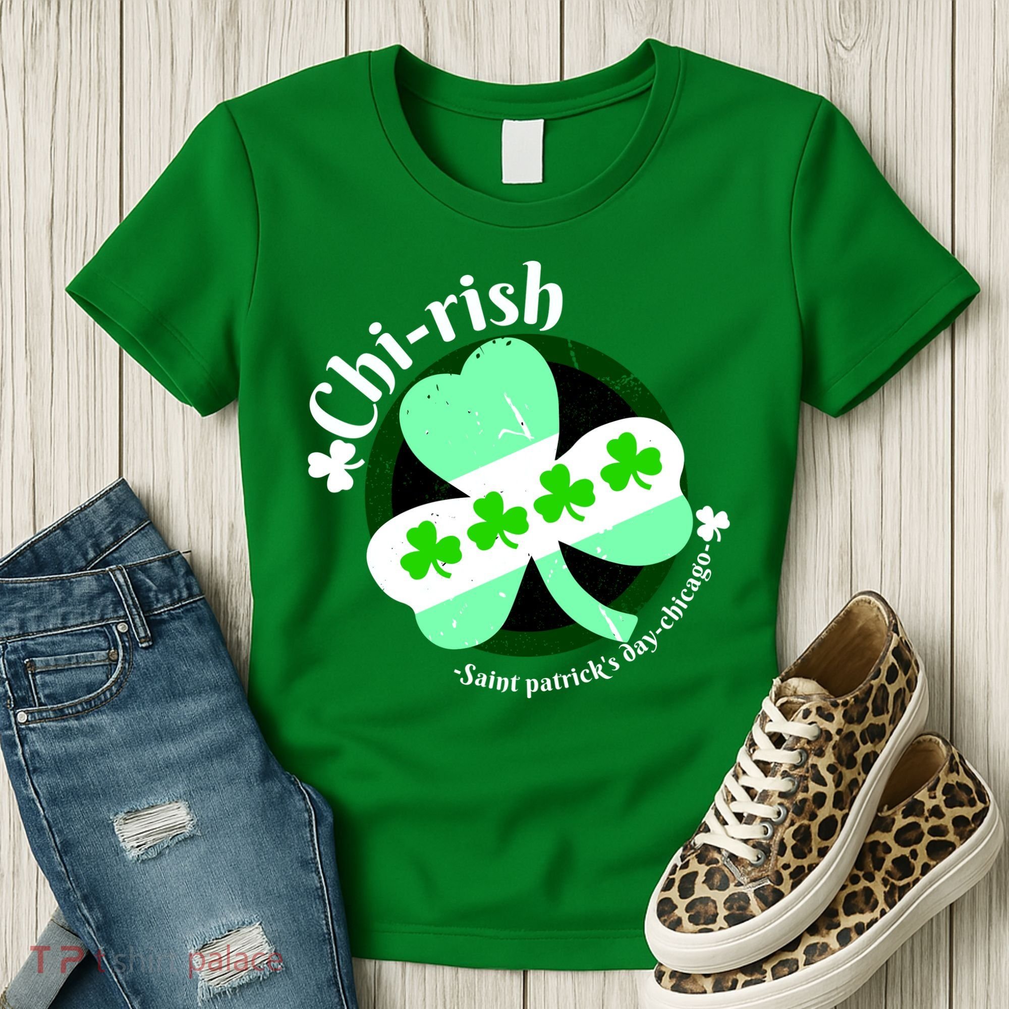 ChiRish St. Patrick's Day Chicago Irish Clover Women's T-Shirt