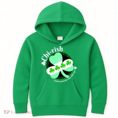 ChiRish St. Patrick's Day Chicago Irish Clover Kids Hoodie