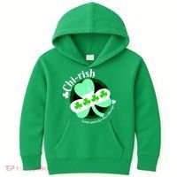 ChiRish St. Patrick's Day Chicago Irish Clover Kids Hoodie thumb 0
