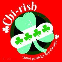 ChiRish St. Patrick's Day Chicago Irish Clover Santa Hat thumb 1