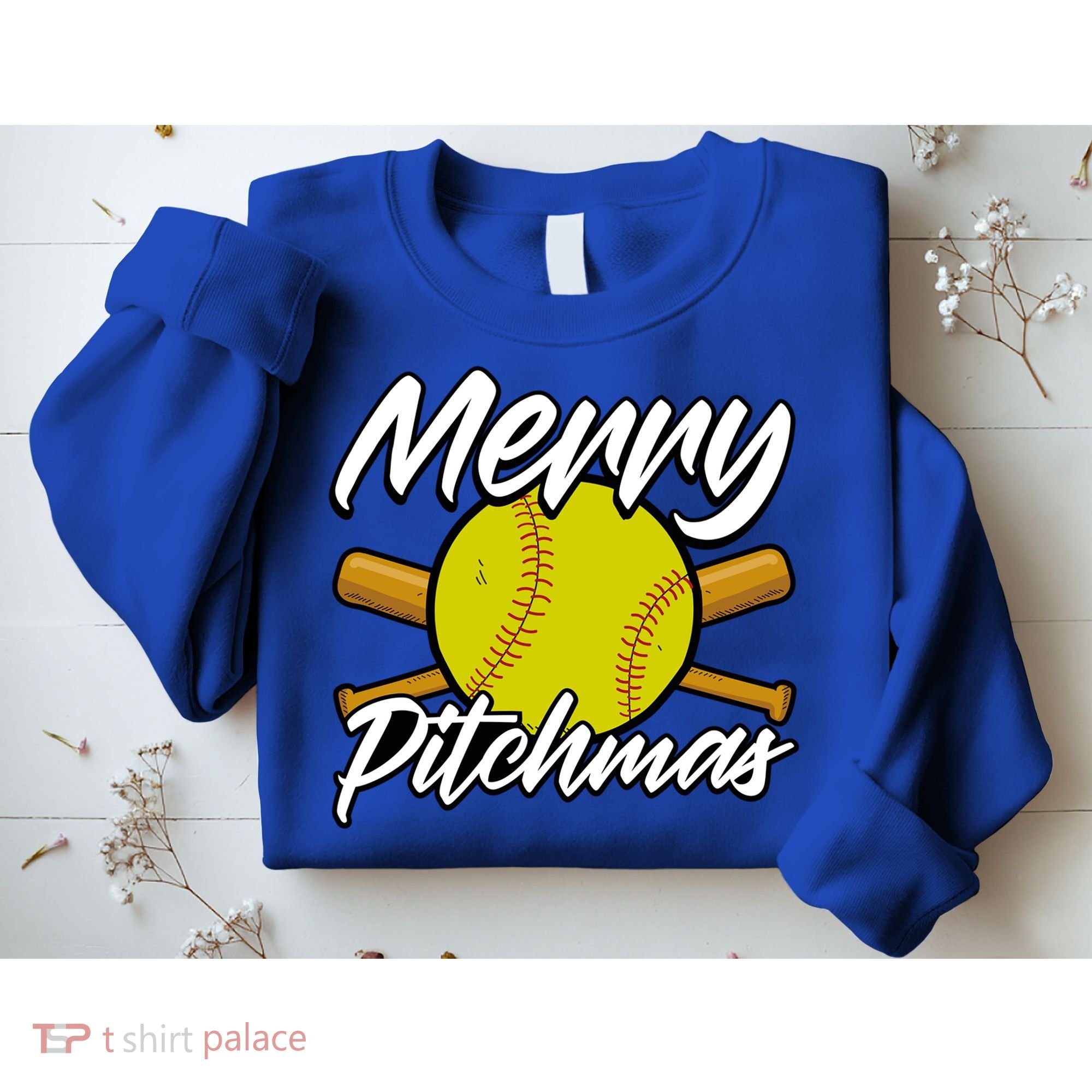 Christmas Softball Player Santa Claus Xmas Day Sport Cute Gift Sweatshirt
