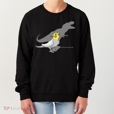 Cute Screaming Parrot Funny T Rex Cockatiel Women's Sweatshirt