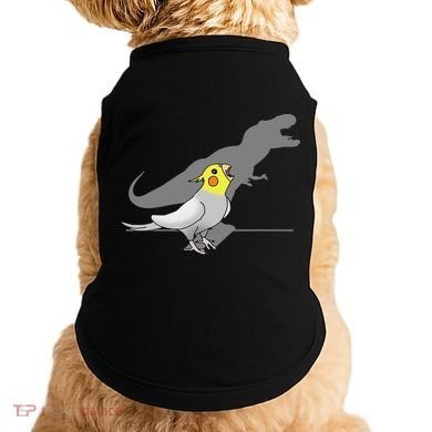 Cute Screaming Parrot Funny T Rex Cockatiel Doggie Tank