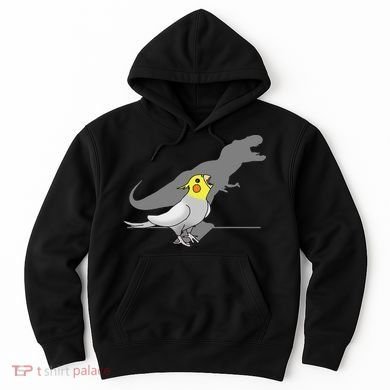 Cute Screaming Parrot Funny T Rex Cockatiel Hoodie