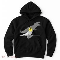 Cute Screaming Parrot Funny T Rex Cockatiel Hoodie thumb 0
