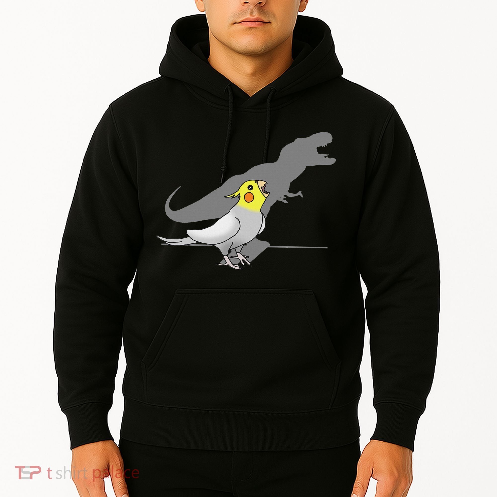 Cute Screaming Parrot Funny T Rex Cockatiel Hoodie