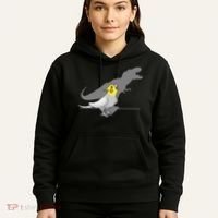 Cute Screaming Parrot Funny T Rex Cockatiel Hoodie thumb 5