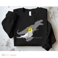 Cute Screaming Parrot Funny T Rex Cockatiel Sweatshirt thumb 2