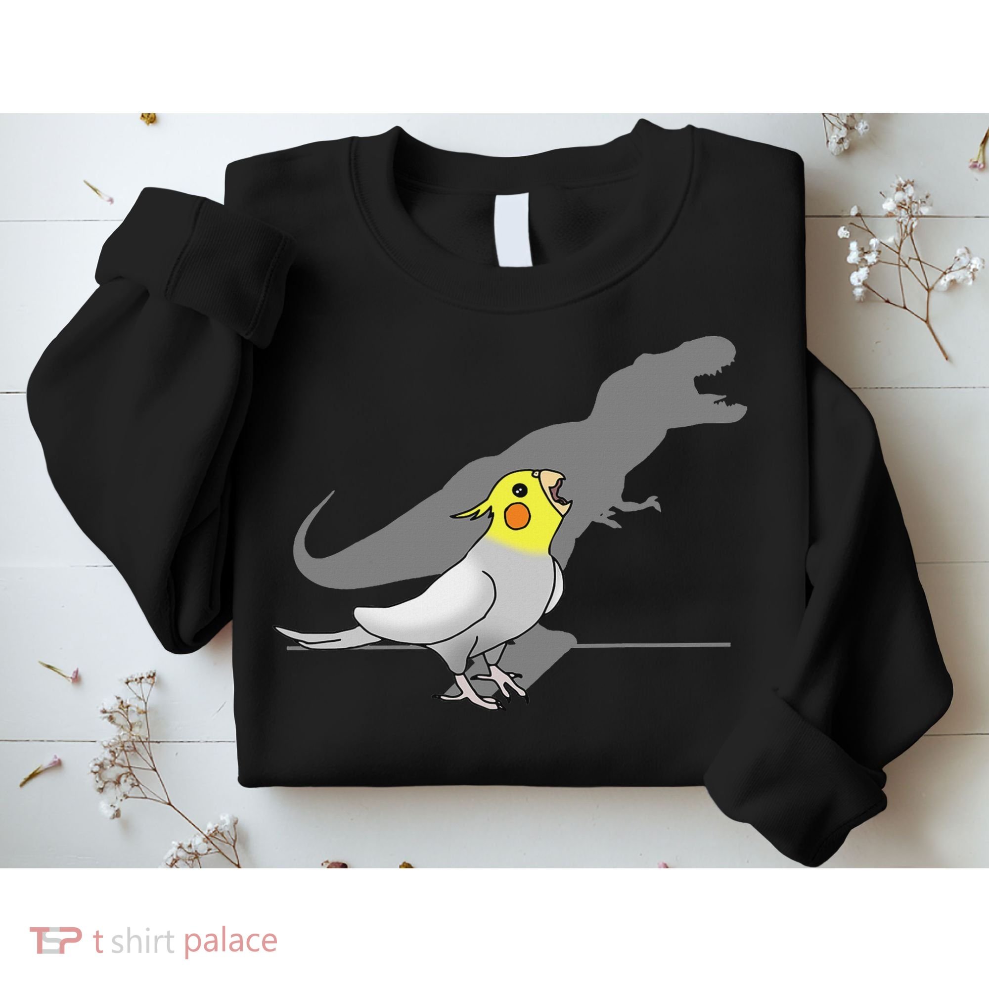 Cute Screaming Parrot Funny T Rex Cockatiel Sweatshirt