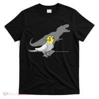 Cute Screaming Parrot Funny T Rex Cockatiel T-Shirt thumb 0