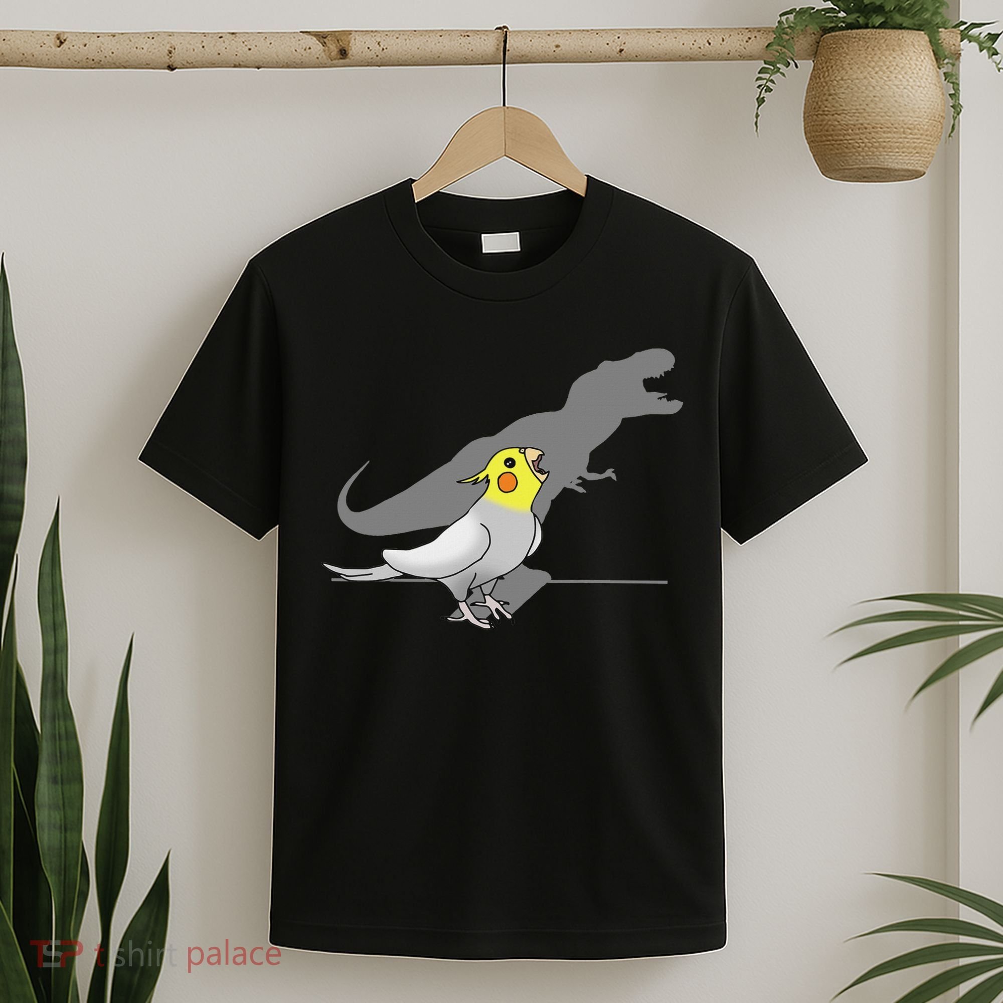 Cute Screaming Parrot Funny T Rex Cockatiel T-Shirt