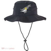 Cute Screaming Parrot Funny T Rex Cockatiel Bucket Hat thumb 0