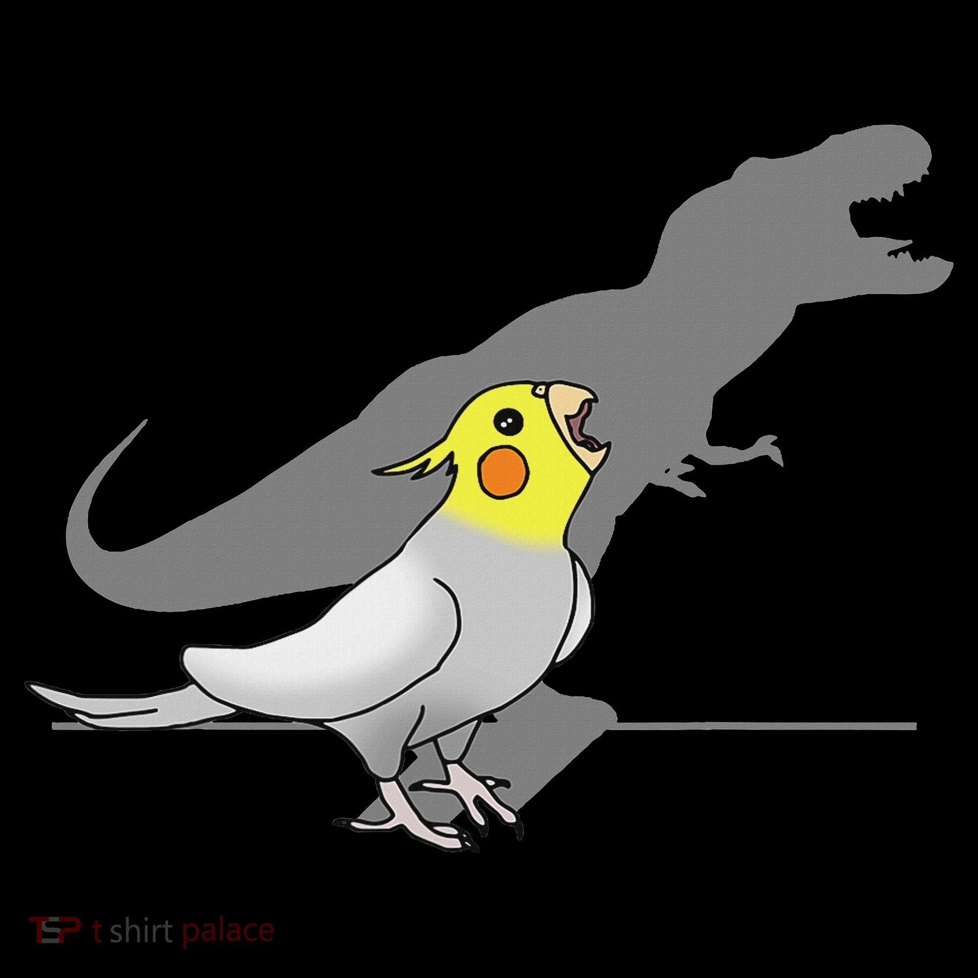 Cute Screaming Parrot Funny T Rex Cockatiel Women's Hoodie