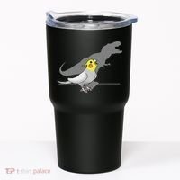 Cute Screaming Parrot Funny T Rex Cockatiel Tumbler thumb 0