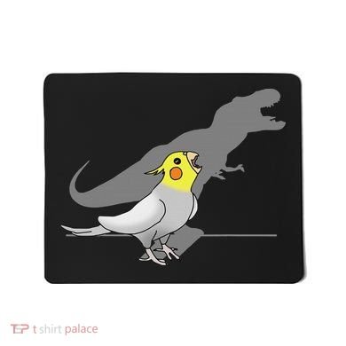 Cute Screaming Parrot Funny T Rex Cockatiel Mousepad