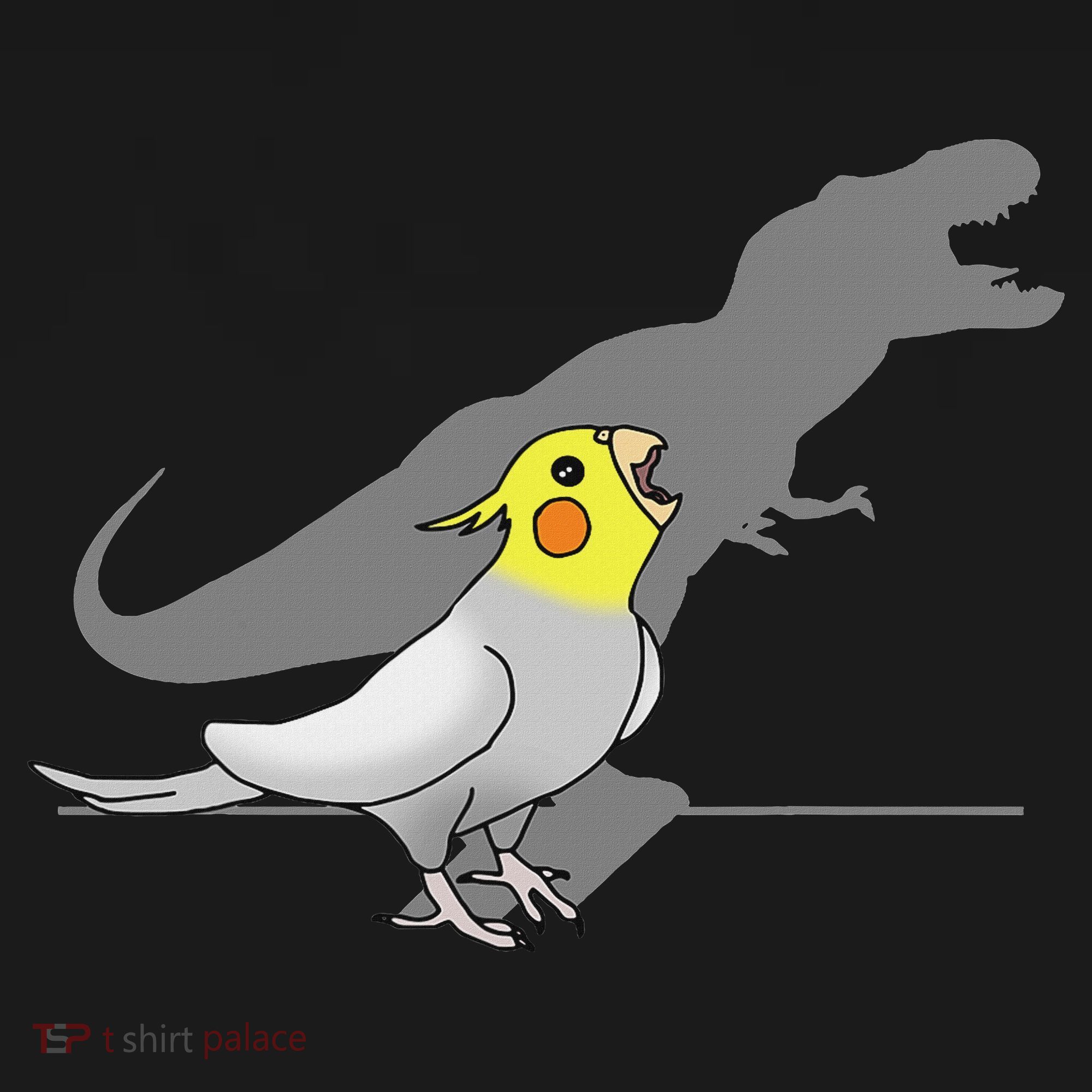 Cute Screaming Parrot Funny T Rex Cockatiel Mousepad