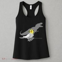 Cute Screaming Parrot Funny T Rex Cockatiel Women's Tank Top thumb 3