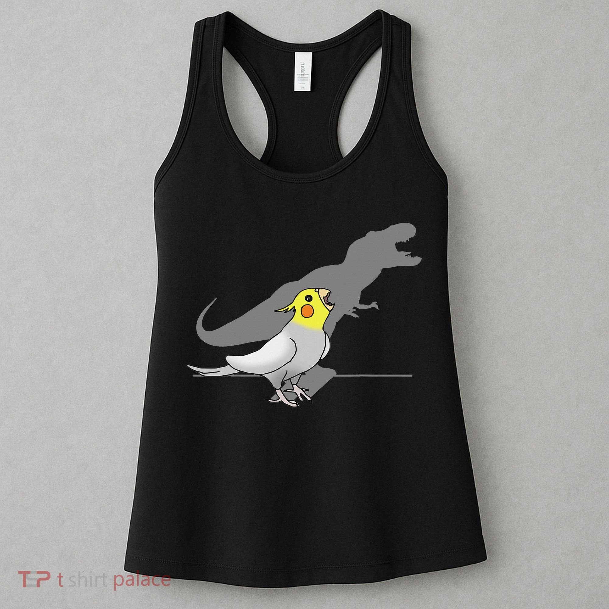 Cute Screaming Parrot Funny T Rex Cockatiel Women's Tank Top
