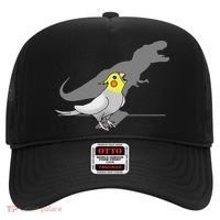 Cute Screaming Parrot Funny T Rex Cockatiel Hat thumb 0