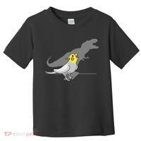 Cute Screaming Parrot Funny T Rex Cockatiel Toddler T-Shirt thumb 0