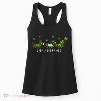 Cute St Patrick's Day Just A Lucky Dog Dachshunds Women's Tank Top thumb 0