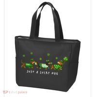 Cute St Patrick's Day Just A Lucky Dog Dachshunds Tote Bag thumb 3