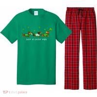 Cute St Patrick's Day Just A Lucky Dog Dachshunds Pajama Set thumb 0