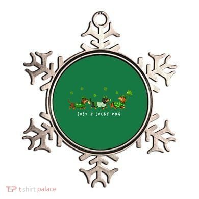 Cute St Patrick's Day Just A Lucky Dog Dachshunds Ornament