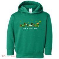 Cute St Patrick's Day Just A Lucky Dog Dachshunds Toddler Hoodie thumb 0