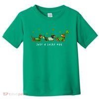 Cute St Patrick's Day Just A Lucky Dog Dachshunds Toddler T-Shirt thumb 0