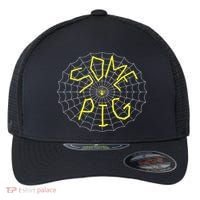 Charlotte's Some Pig Spider Web  Flexfit Unipanel Trucker Cap thumb 0