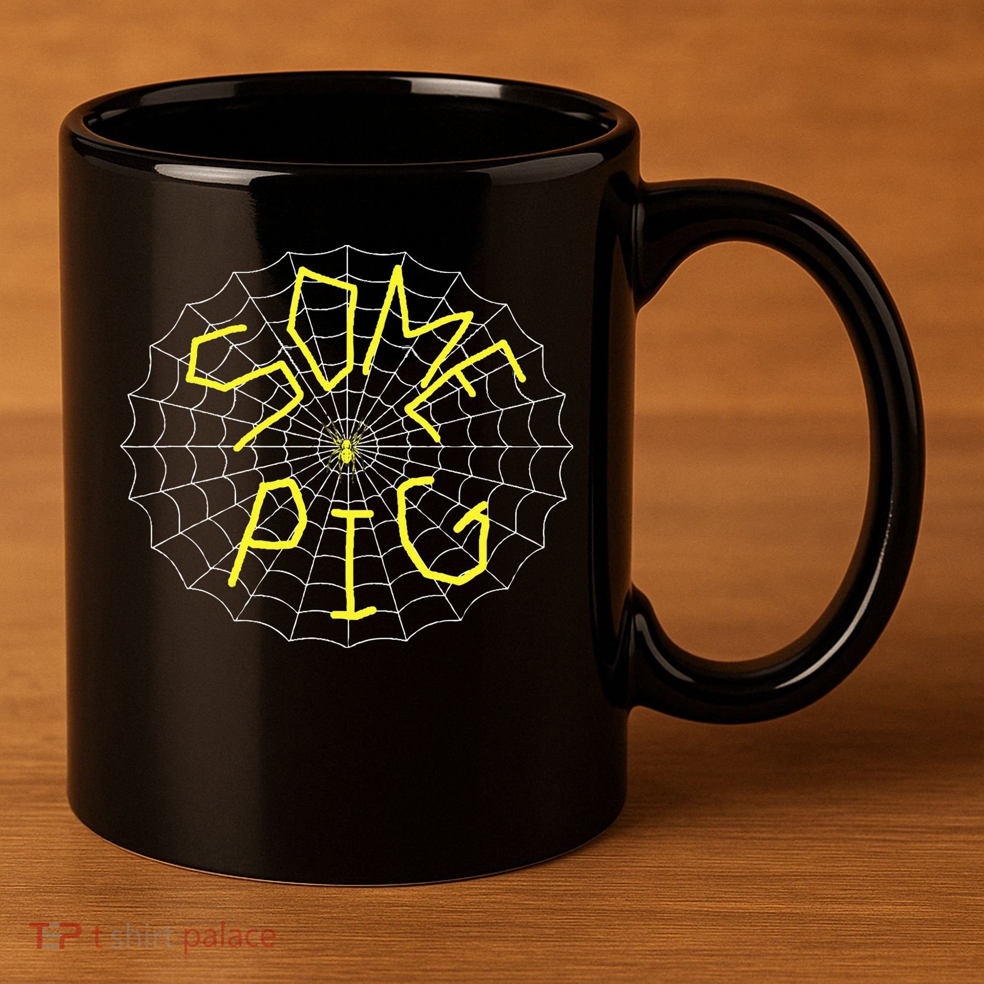 Charlotte's Some Pig Spider Web  11oz C Handle Ceramic Mug