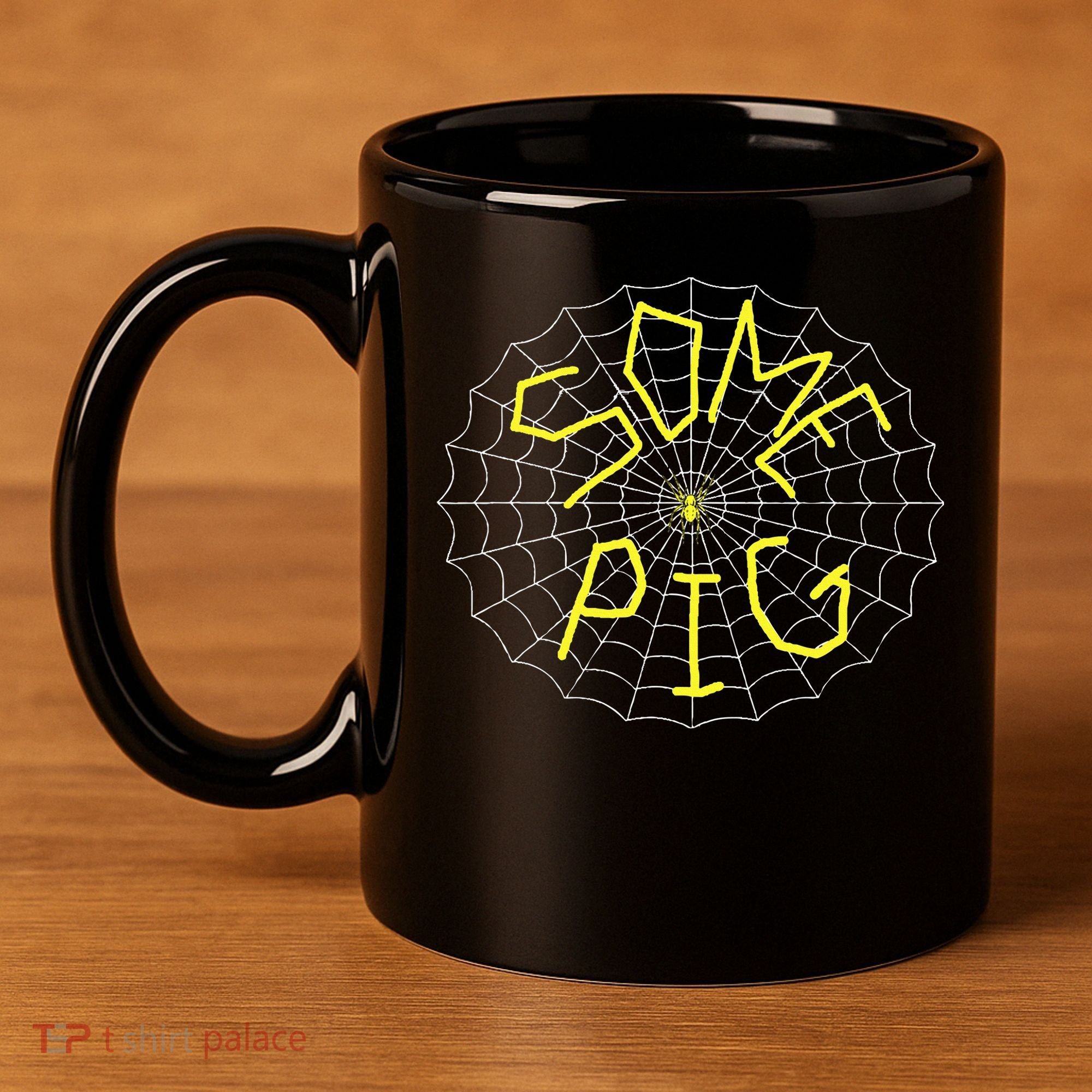 Charlotte's Some Pig Spider Web  11oz C Handle Ceramic Mug