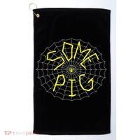 Charlotte's Some Pig Spider Web  Golf Towel thumb 0