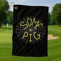 Charlotte's Some Pig Spider Web  Golf Towel thumb 1