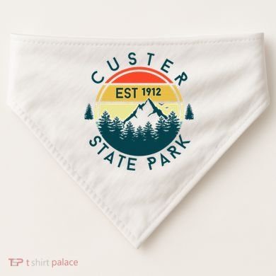 Custer State Park USA-Made Doggie Bandana