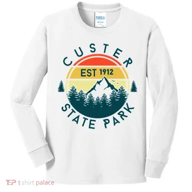 Custer State Park Kids Long Sleeve Shirt