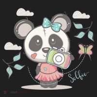 Cute Selfie Panda Girl Women's Sweatshirt thumb 2