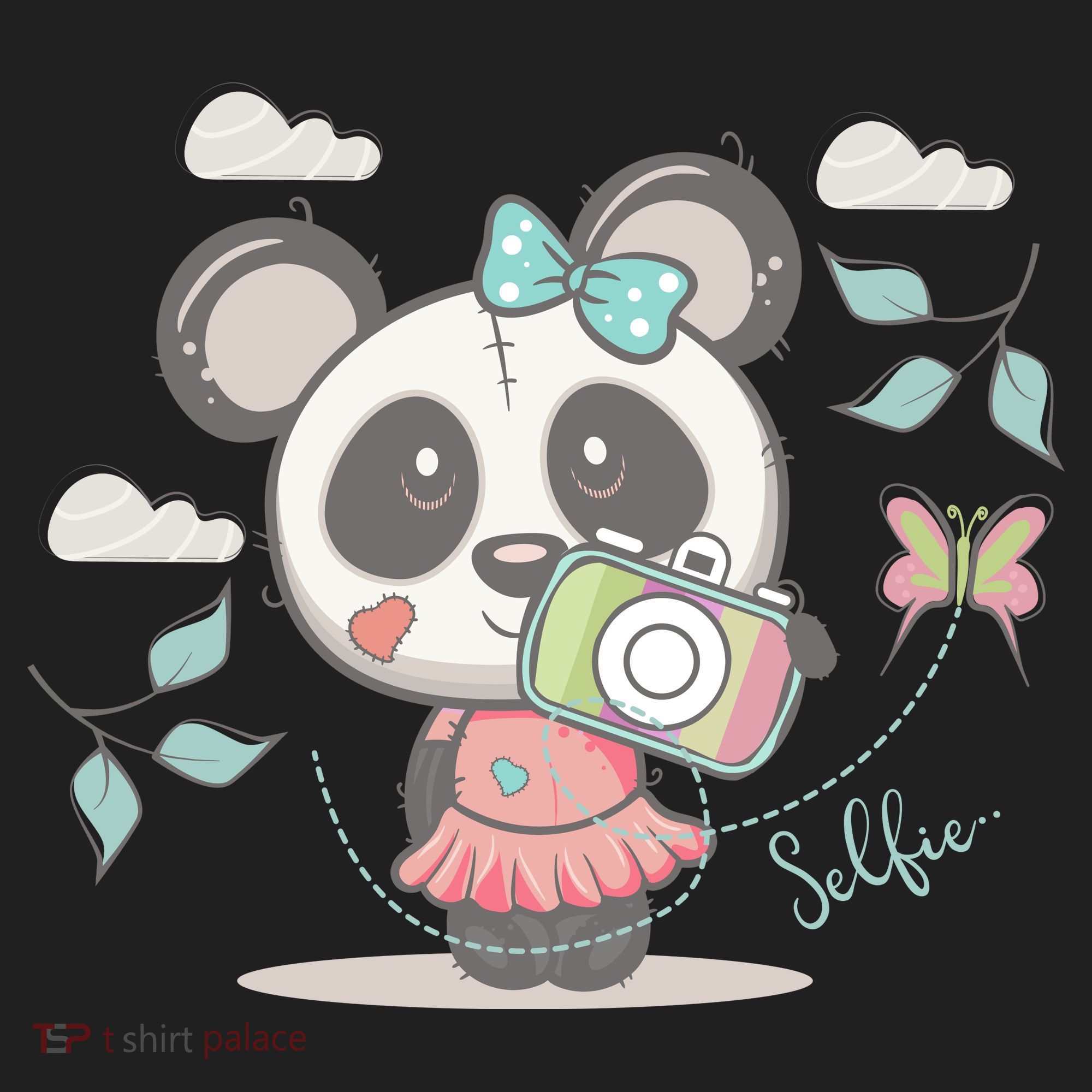 Cute Selfie Panda Girl Women's Sweatshirt